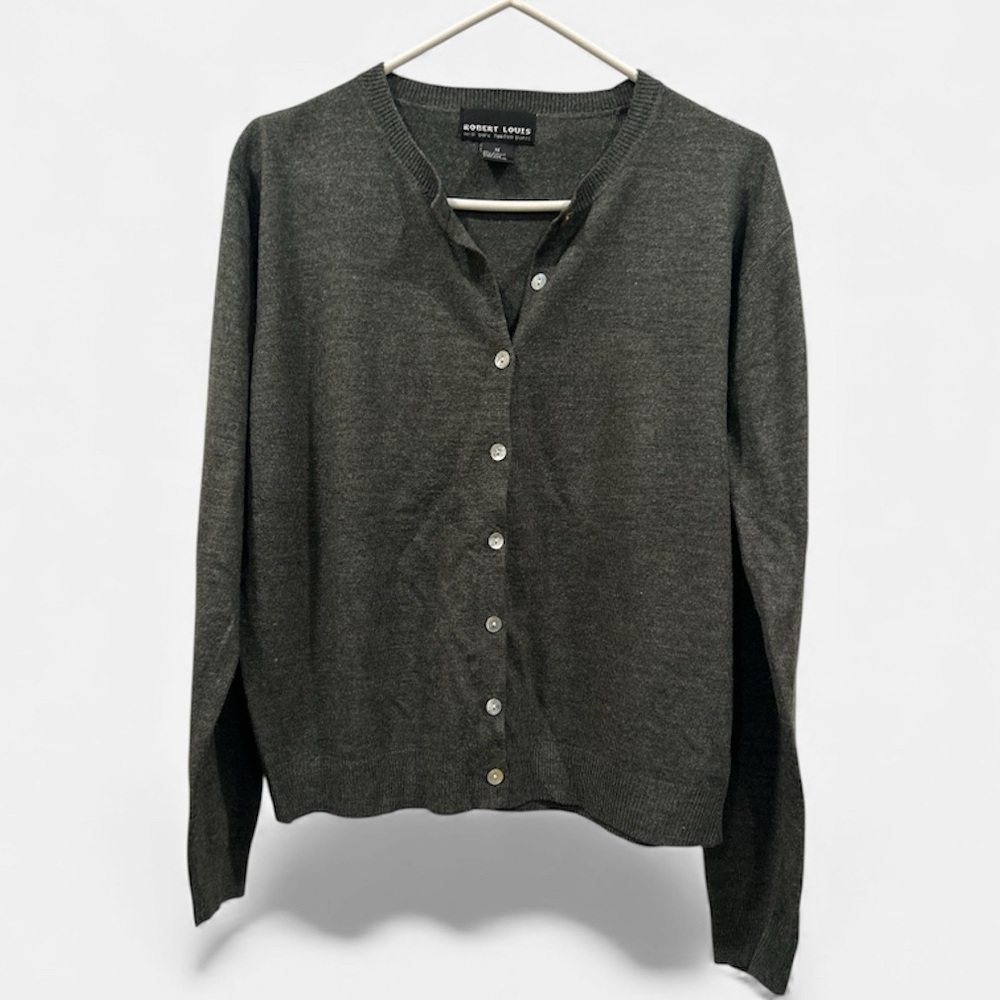 Robert Louis Dark Gray Women's Cardigan
